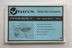 Thumbnail FALCON CLEAR-VAX CANOPIES SET NO. 17 RAF WORLD WAR II PART 3