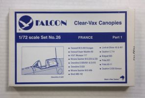 Thumbnail FALCON CLEAR-VAX CANOPIES SET NO. 26 FRANCE PART 1