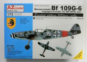 Thumbnail AZ MODEL 7628 MESSERSCHMITT BF 109G-6 JAGDGESCHWADER JG.300 WILDE SAU