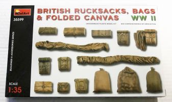 Thumbnail MINIART 35599 BRITISH RUCKSACKS BAGS   FOLDED CANVAS WWII
