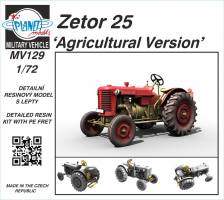 Thumbnail PLANET MODELS MV129 ZETOR 25 AGRICULTURAL VERSION