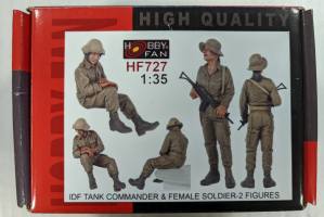 Thumbnail HOBBY FAN HF727 IDF TANK COMMANDER   FEMALE SOLDIER-2 FIGURES 