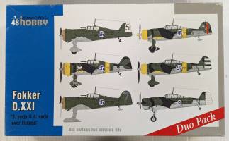 Thumbnail SPECIAL HOBBY 48124 FOKKER D.XXI DUO PACK
