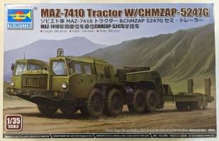 Thumbnail TRUMPETER MODELS 01056 MAZ-7410 TRACTOR W/CHMZAP-5247G