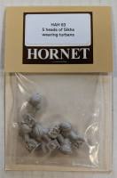 Thumbnail HORNET HAH03 5 HEADS OF SIKHS WEARING TURBANS 