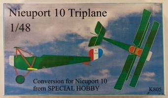 Thumbnail UNKNOWN MAKE K805 NIEUPORT 10 TRIPLANE CONVERSION FOR SPECIAL HOBBY
