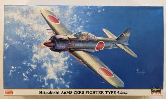 Thumbnail HASEGAWA 09821 MITSUBISHI A6M8 ZERO FIGHTER TYPE 54/64