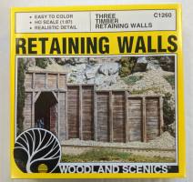 Thumbnail WOODLAND SCENICS C1260 THREE TIMBER RETAINING WALLS