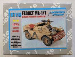 Thumbnail ACCURATE ARMOUR KT118 FERRET MK-1/1 BRITISH POST WAR SCOUT CAR 
