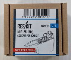 Thumbnail RESKIT 72151 MIG-25  BM  COCKPIT FOR ICM KIT 