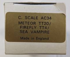 Thumbnail C SCALE AC34 METEOR TT20/ FIREFLY TT4 / SEA VAMPIRE 