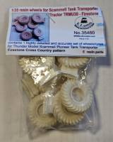 Thumbnail LZ MODELS 35460 RESIN WHEELS FOR SCAMMELL TANK TRANSPORTER TRACTOR