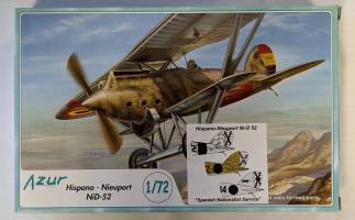 Thumbnail AZUR A097 HISPANO NIEUPORT NI-D 52 SPANISH NATIONALIST SERVICE 
