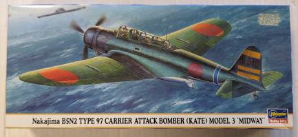 Thumbnail HASEGAWA 00635 NAKAJIMA B5N2 TYPE 97 CARRIER ATTACK BOMBER KATE MODEL 3 MIDWAY