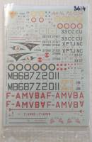 Thumbnail MODEL ART 3614. 72054 REPUBLIC RF-84F THUNDERFLASH FAIREY FIREFLY FR.1 CAUDRON C.430 RAFALE