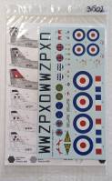 Thumbnail AIR COMBAT COLLECTION 3602. AIRDECAL 7217 VICKERS VALIANT PART 2