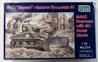 Thumbnail UNIMODEL 214 M4A2 SHERMAN WITH M1 DOZER BLADE