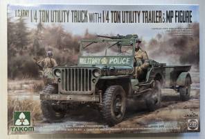 Thumbnail TAKOM 2126 1/4 TON UTILITY TRUCK WITH 1/4 TON UTILITY TRAILER   MP FIGURE