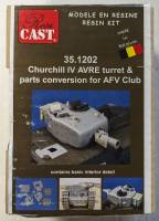 Thumbnail RESICAST 351202 CHURCHILL IV AVRE TURRET PARTS CONVERSION FOR AFV CLUB