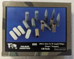 Thumbnail VERLINDEN PRODUCTIONS 2031 280MM AMMO FOR K5 LEOPOLD RAILGUN 