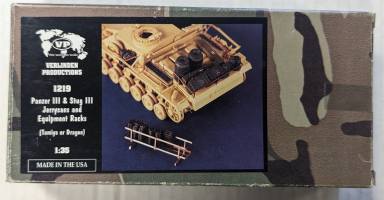 Thumbnail VERLINDEN PRODUCTIONS 1219 PANZER III STUG III JERRYCANS AND EQUIPMENT RACKS
