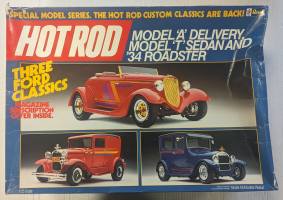Thumbnail REVELL 7446 MODEL A DELIVERY MODEL T SEDAN AND 34 ROADSTER