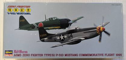 Thumbnail HASEGAWA SP153 A6M5 ZERO FIGHTER TYPE52/P-51D MUSTANG COMMEMORATIVE FLIGHT 1995