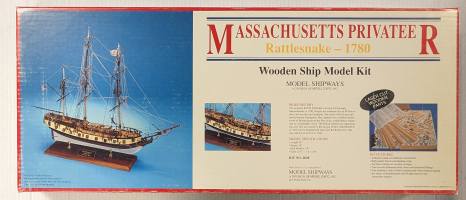 Thumbnail MODEL SHIPWAYS 2028 MASSACHUSETTS PRIVATEER RATTLESNAKE 1780 UK SALE ONLY