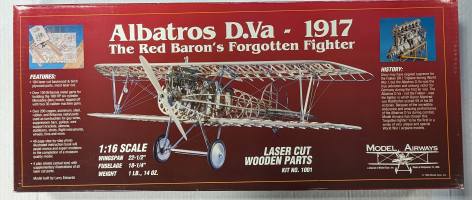 Thumbnail MODEL AIRWAYS 1001 ALBATROS D.VA 1917 THE RED BARON S FORGOTTEN FIGHTER  UK SALE ONLY 