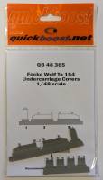 Thumbnail QUICKBOOST.NET 48365 FOCKE WULF TA 154 UNDERCARRIAGE COVERS