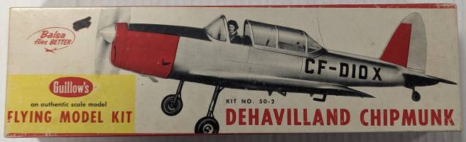 Thumbnail GUILLOWS 502 DEHAVILLAND CHIPMUNK flying balsa model