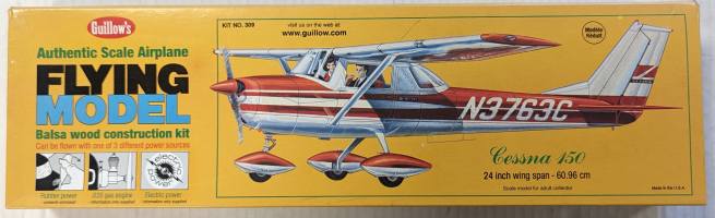 Thumbnail GUILLOWS 309 CESSNA 150 flying balsa model