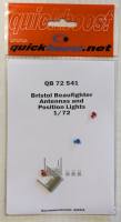 Thumbnail QUICKBOOST.NET 72541 BRISTOL BEAUFIGHTER ANTENNAS AND POSITION LIGHTS