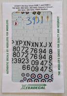 Thumbnail XTRADECAL 3931. X72077 DH SEA VIXON FAW 1 AND FAW 2