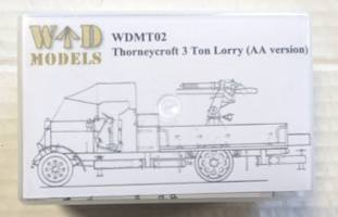 Thumbnail WDM MODELS WDMT02 THORNEYCROFT 3 TON LORRY AA VERSION