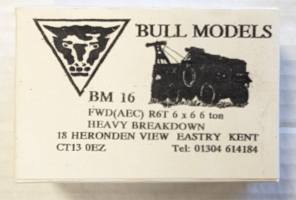 Thumbnail BULL MODELS BM16 FWD AEC R6T 6X6 6 TON HEAVY BREAKDOWN