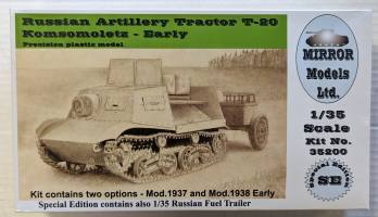 Thumbnail MIRROR MODELS 35200 RUSSIAN ARTILLERY TRACTOR T-20