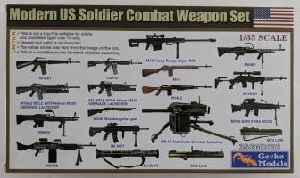 Thumbnail GECKO MODELS 35GM0082 MODERN US SOLDER COMBAT WEAPON SET