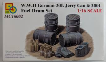 Thumbnail CLASSY HOBBY 16002 WWII GERMAN 20L JERRY CAN   200L FUEL DRUM SET