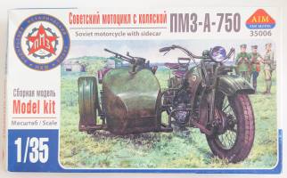Thumbnail AIM 35006 SOVIET MOTORCYCLE PMZ-A-750 WITH SIDECAR