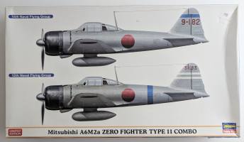 Thumbnail HASEGAWA 02002 MITSUBISHI A6M2A ZERO FIGHTER TYPE 11 COMBO