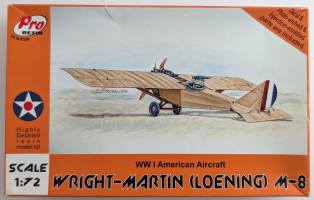 Thumbnail PRO RESIN 72001 WWI AMERICAN AIRCRAFT WRIGHT MARTIN LOEING M-8