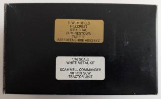 Thumbnail BW MODELS SCAMMELL COMMANDER 98 TON GCW TRACTOR UNIT