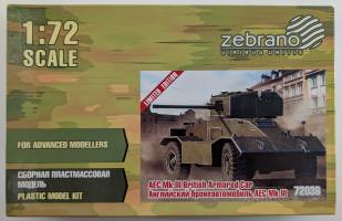 Thumbnail ZEBRANO 72036 AEC MK.III BRITISH ARMOURED CAR