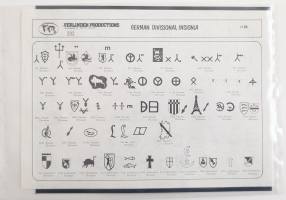Thumbnail VERLINDEN PRODUCTIONS 232 GERMAN DIVISIONAL INSIGNIA / WEHRMACHT