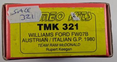 Thumbnail TAMEO TMK 321 WILLIAMS FORD FW07B AUSTRIAN/ITALIAN GP 1980