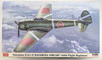 Thumbnail HASEGAWA 07468 NAKAJMA KI43-III HAYABUSA OSCAR 64TH FLIGHT REGIMENT