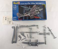 Thumbnail KINGKIT MODEL SCRAPYARD REVELL 04319 FOCKE WULF TA 154A MOSKITO STARTED INCOMPLETE