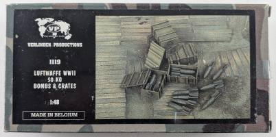 Thumbnail VERLINDEN PRODUCTIONS 1119 LUFTWAFFE WWII 50KG BOMBS AND CRATES