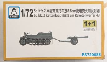 Thumbnail S-MODEL 720088 SD.KFZ.2 KETTENKRAD 8.8CM RAKETENWERFER